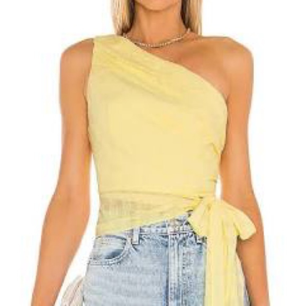 Amanda Uprichard Yellow Bexley Top